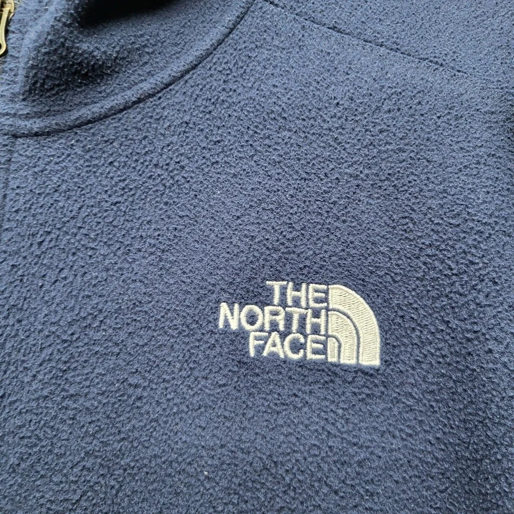 The‎ North Face Men Hoodie M Navy Logo Embroidery Fleece Activewear Gorpcore